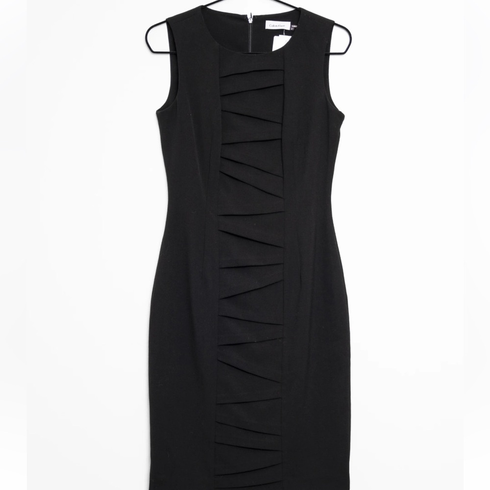 Calvin Klein Women’s Dress - Vintage Shift Dress - Formal Black Dress